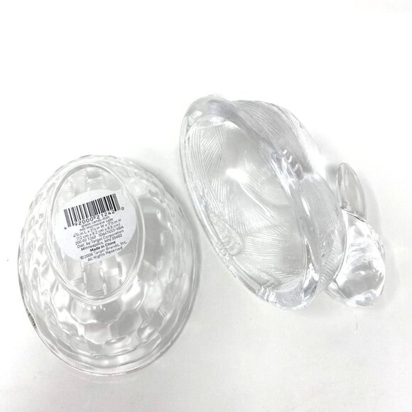 Target Colored Glass Figural Bunny Treats Candy Dish Easter Pink Clear Green - Picture 7 of 16